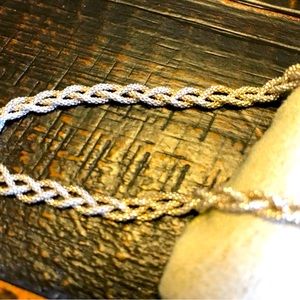 Sterling Silver Braided Necklace